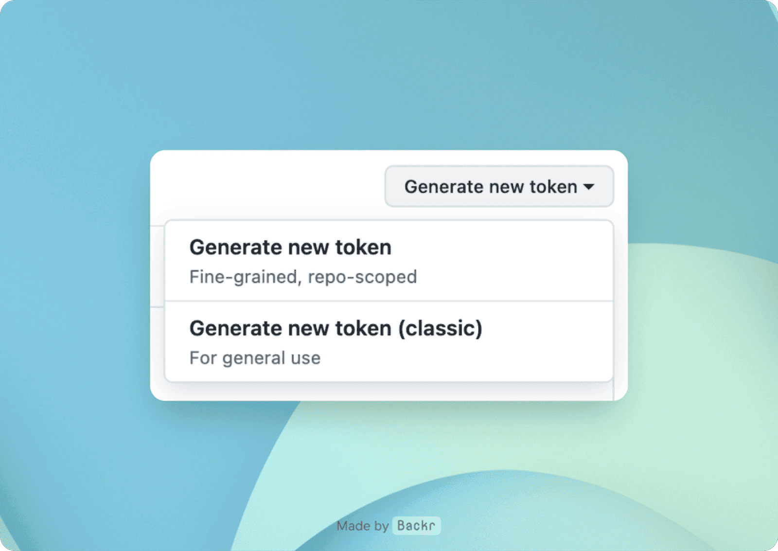 Generate PAT token