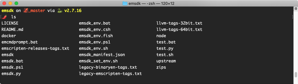 Emscripten Installed